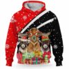 AOPH U Ani HalfRedAnim Goat 211028VY10 Goat Christmas Funny Snow Red 3D Hoodie 2 20211031